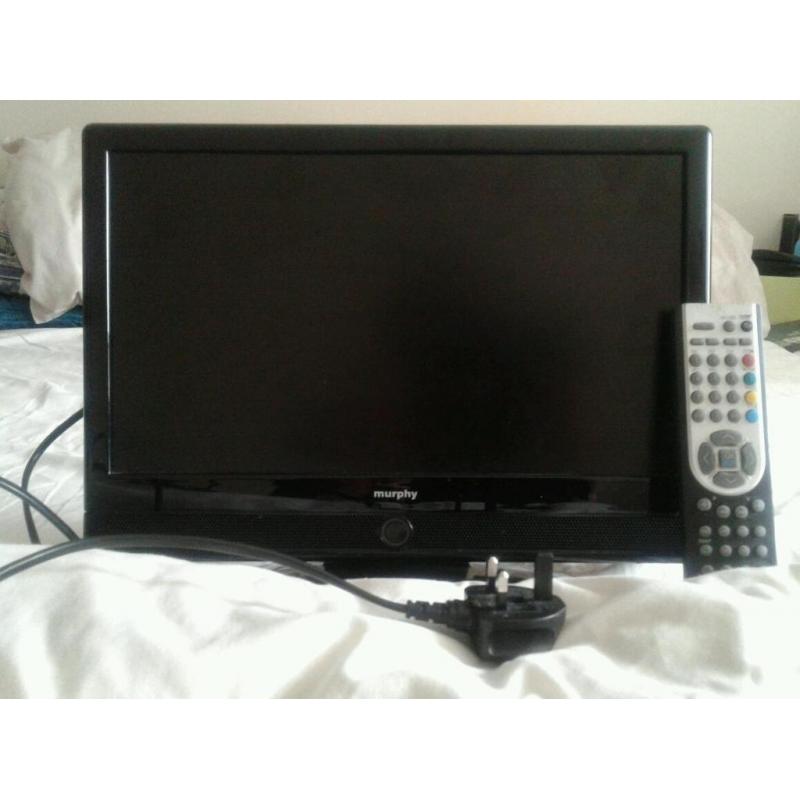 Murphy 16" TV (colour) complete with remote control, been used, good condition.