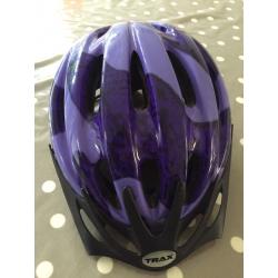 Ladies TRAX purple bike helmet