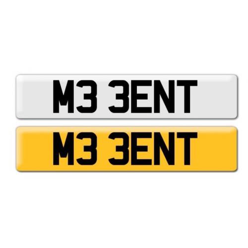 Private number plate