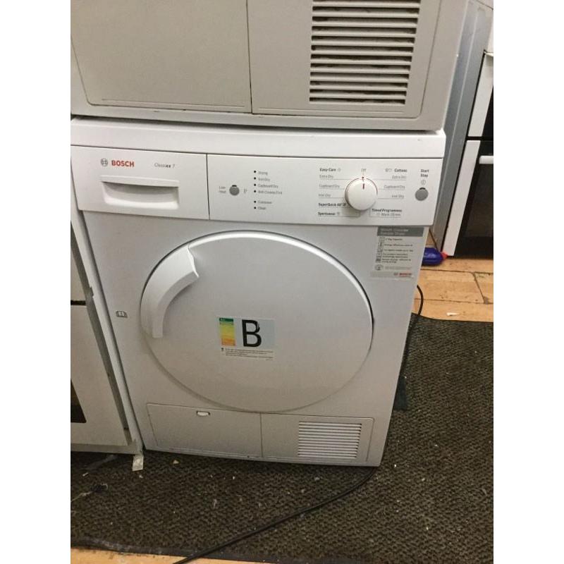 Bosch condenser dryer in mint condition with a three months warranty