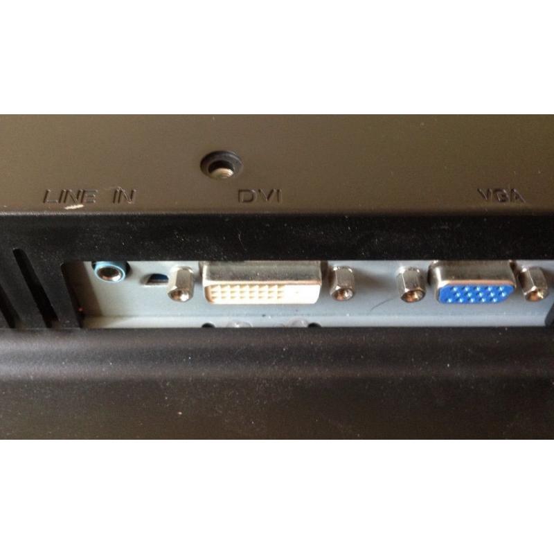 19 inch HannsG HW191D Widescreen LCD TFT , VGA, DVI Speakers computer Screen Monitor with speakers
