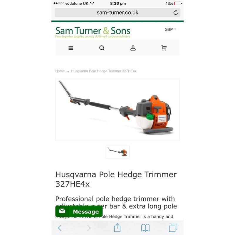 Husqvarna hedge cutter