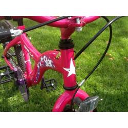 Kids Bike - Apollo Star Single Speed Girls 18" Wheel Mountain Bike