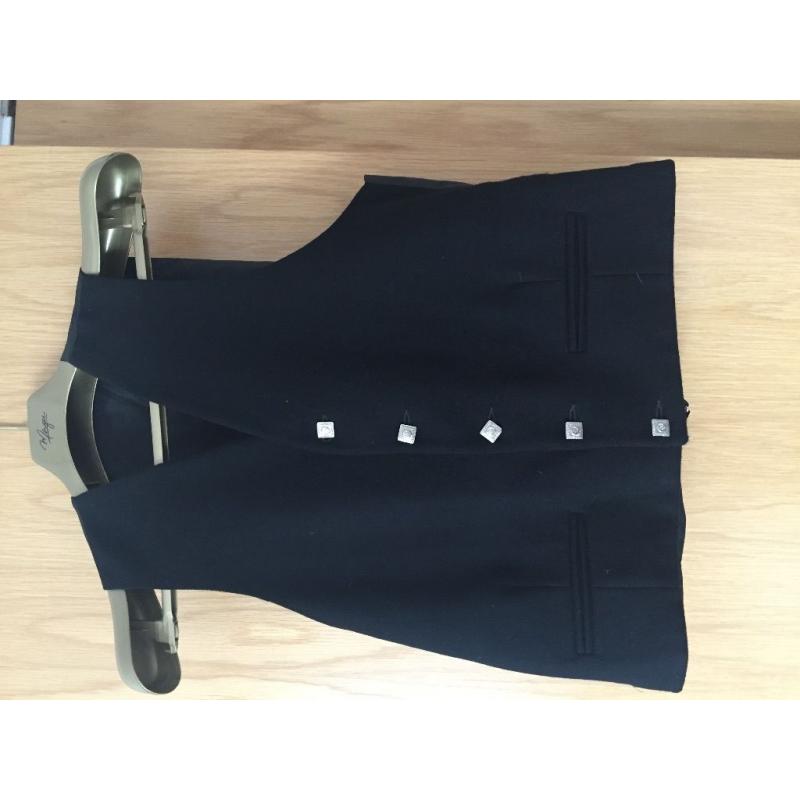 Sheriffmuir black kilt jacket and waistcoat, large-42" chest, Heritage brand, worn 3 times