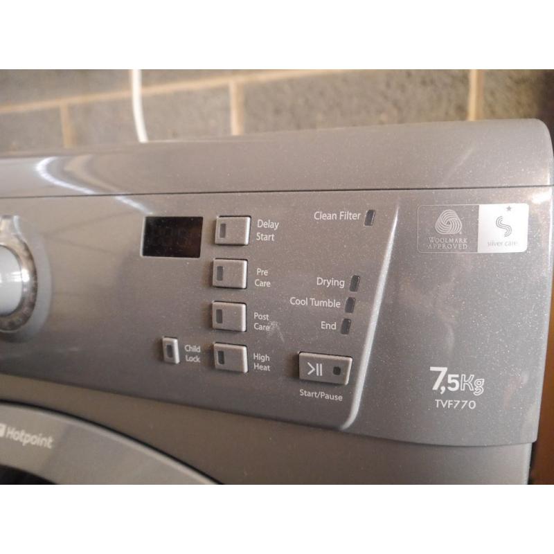 Hotpoint Vented Tumble Dryer - 7.5kg - Silver/Graphite