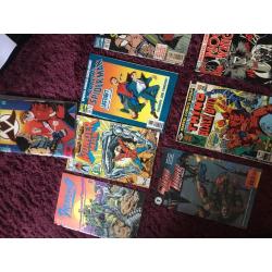 Collection of comics. Includes marvel Spiderman