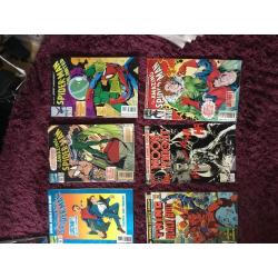 Collection of comics. Includes marvel Spiderman