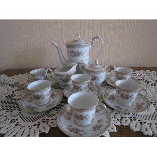 NORITAKE CHINA COFFEE SET (SOMERSET)