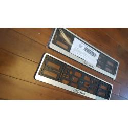 AUDI number plate holder.