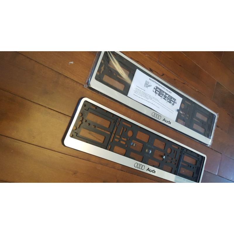 AUDI number plate holder.