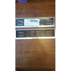 AUDI number plate holder.