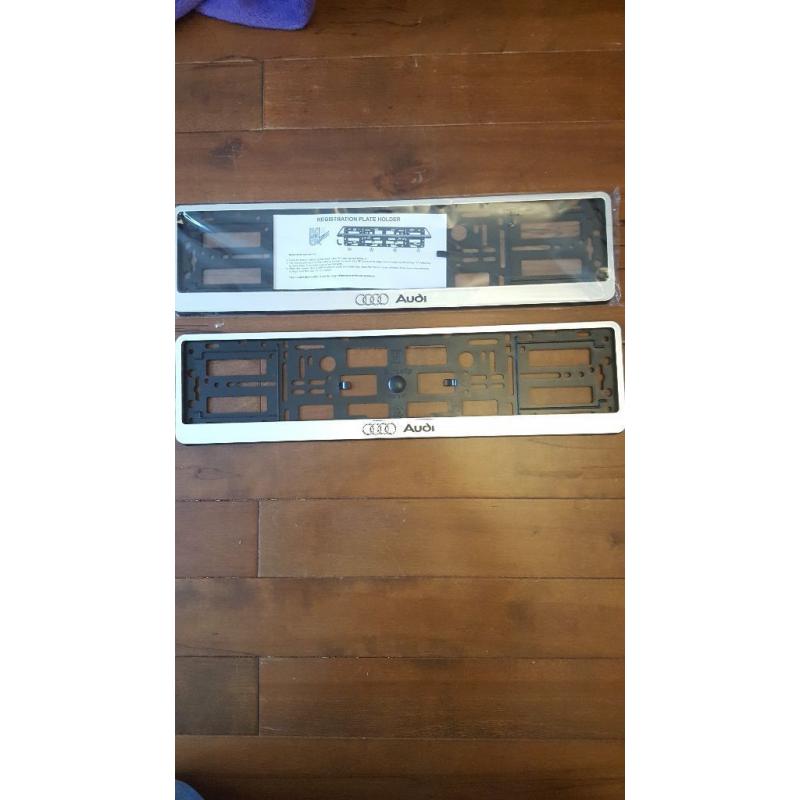 AUDI number plate holder.