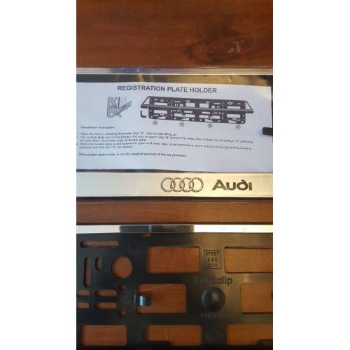 AUDI number plate holder.