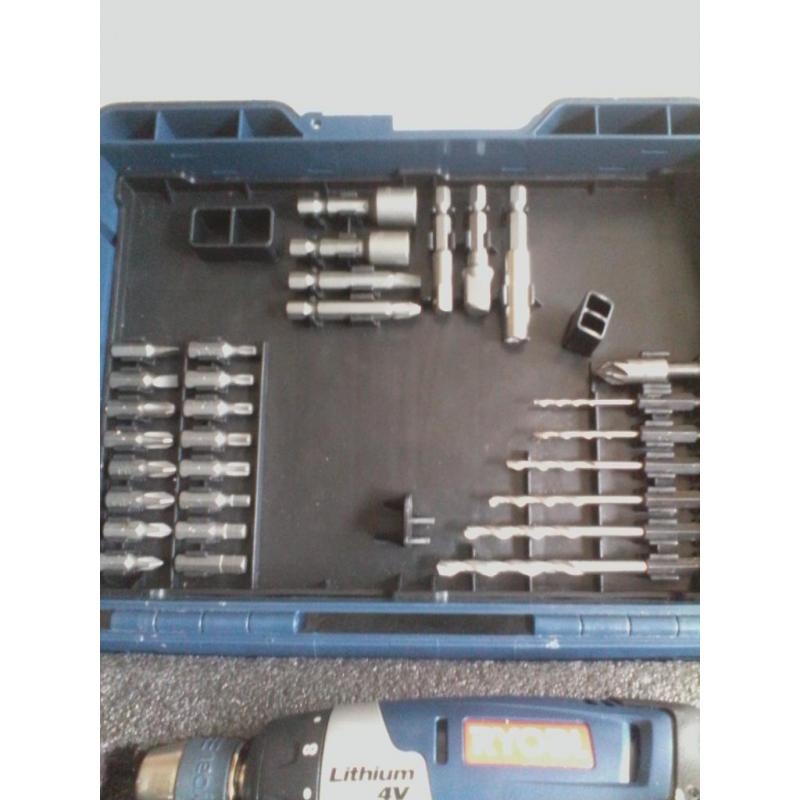 ROYOBI 4V SCREWDRIVER KIT.