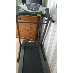motorized treadmill 12 speed checks heart, pulse, time, distance body fat & counts calories