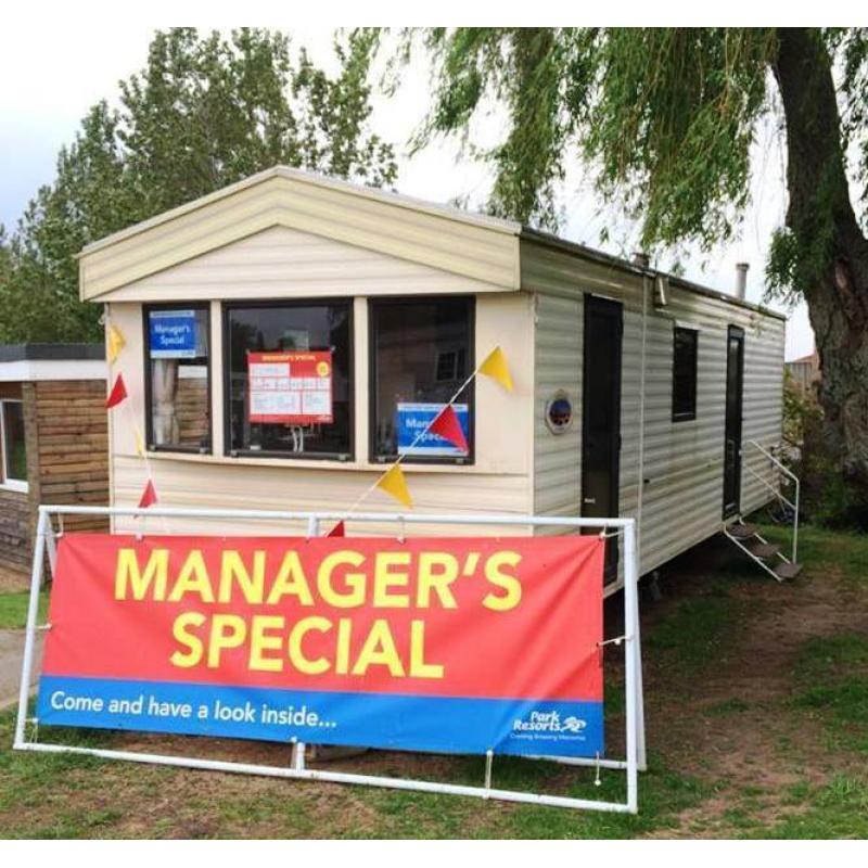 CHEAP STARTER 2 BED STATIC CARAVAN FOR SALE IN NORTH NORFOLK INCLUDES 2016 SITE FEES Near Ringstead