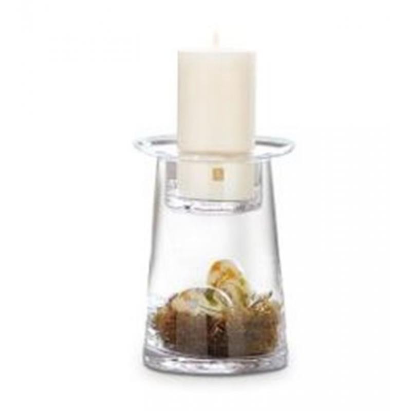 2 x Symmetry glass jar or pillar candle holder excellen condition