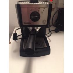 DeLonghi Coffee Maker with milk frother
