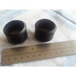 Two rubber ferrules