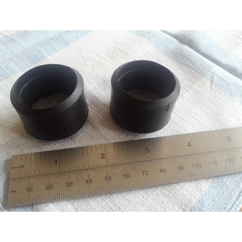 Two rubber ferrules