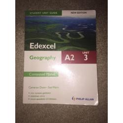 Edexcel geography A2 student revision guide.