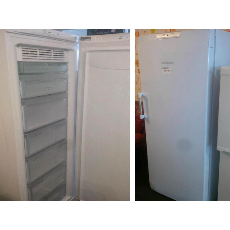 Hotpoint freezer 5ft 9 x 23.5 wide 7 DRAWERS Good working order SEE DETAILS BELOW