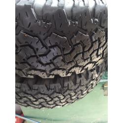 TYRES BF GOODRICH 265 70 16 set of 4