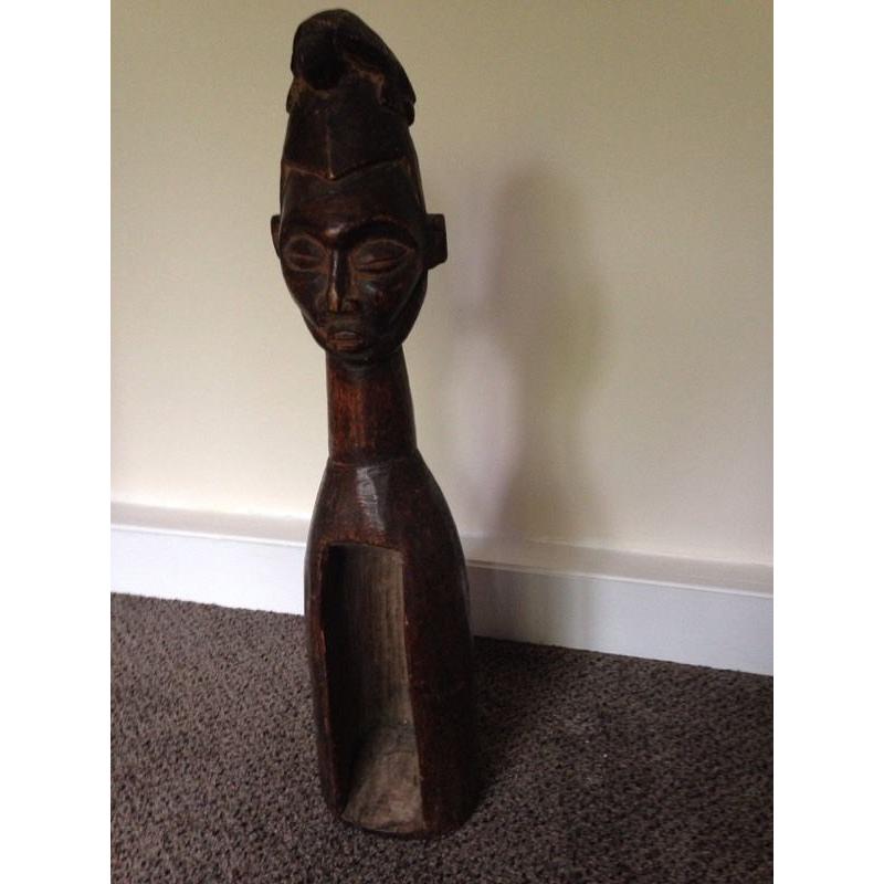 Teke African Slit Drum Rare Ethnographic Collectable & &