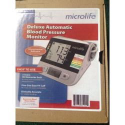 New micro life deluxe blood pressure machine