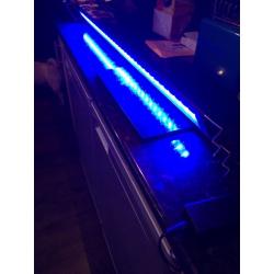 4ft blue and white led bar