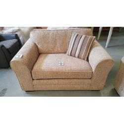 BRAND NEW ASHLEY MANOR SEVILLE OATMEAL FABRIC 3 SEATER SOFA & SNUGGLER CHAIR ***CAN DELIVER***