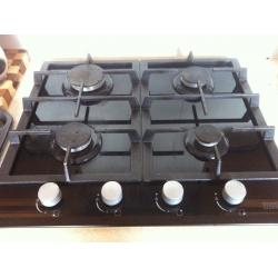 Gas hob only 6 months old for sale and electric oven with grill