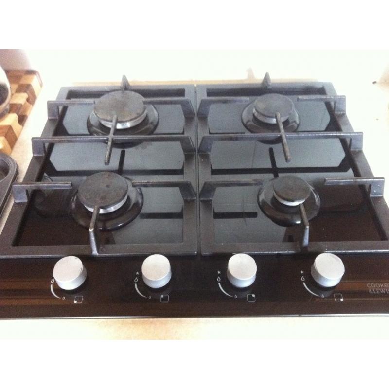 Gas hob only 6 months old for sale and electric oven with grill