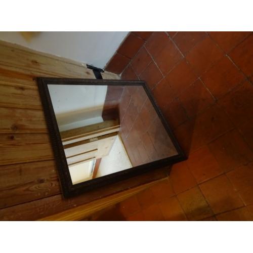 Mirror with wooden frame (57cm x 66cm)