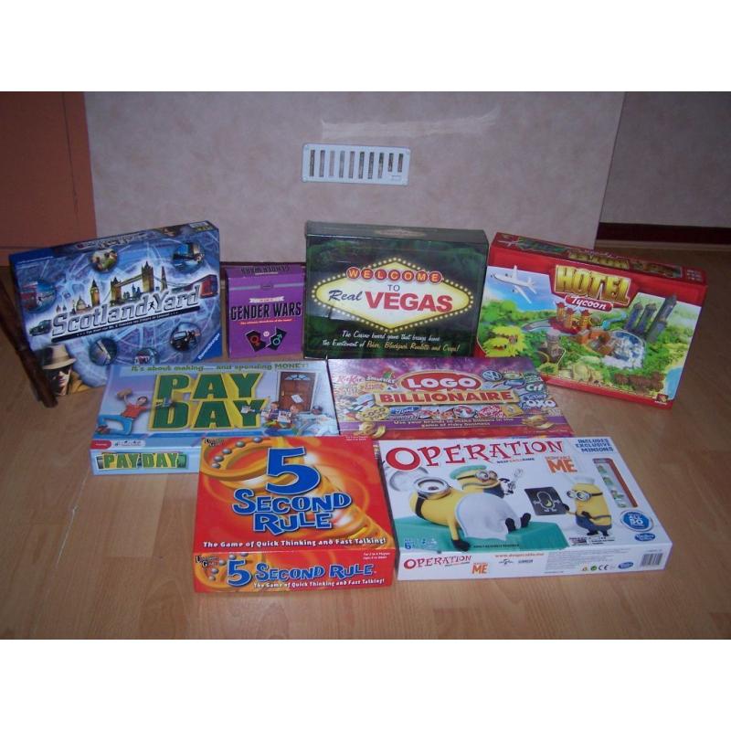 8 card & board games