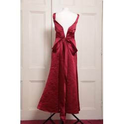 Burgundy Satin Prom / Bridesmaid Dress size 10