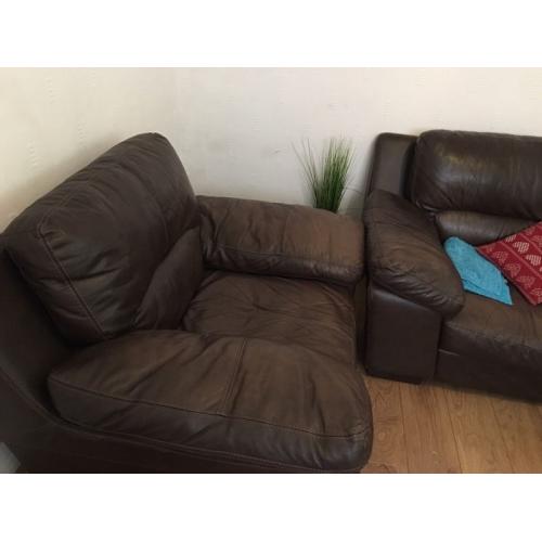 Leather couch