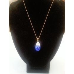 Swarovski Crystal Tear Drop Pendant on a gold Plated Chain. Brand New.