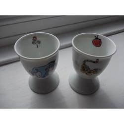 DISNEY EEYORE & TIGGER EGG CUPS (PAIR)