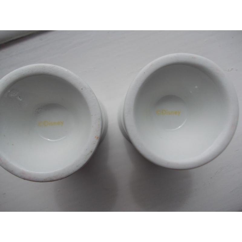 DISNEY EEYORE & TIGGER EGG CUPS (PAIR)