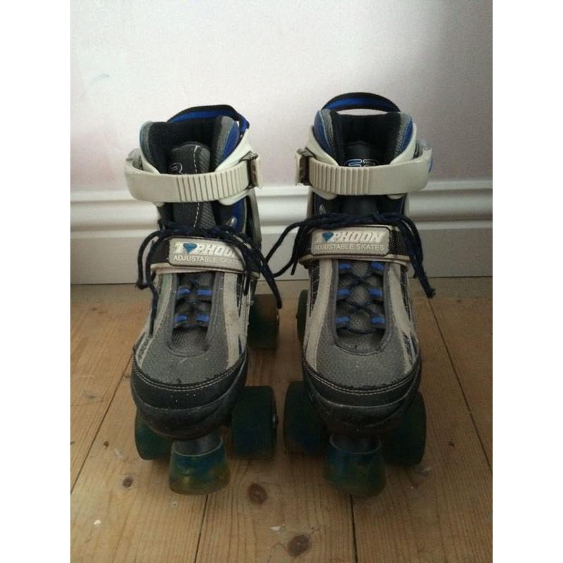 Typhoon adjustable quad skates boys