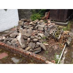 Free large piles of rubble
