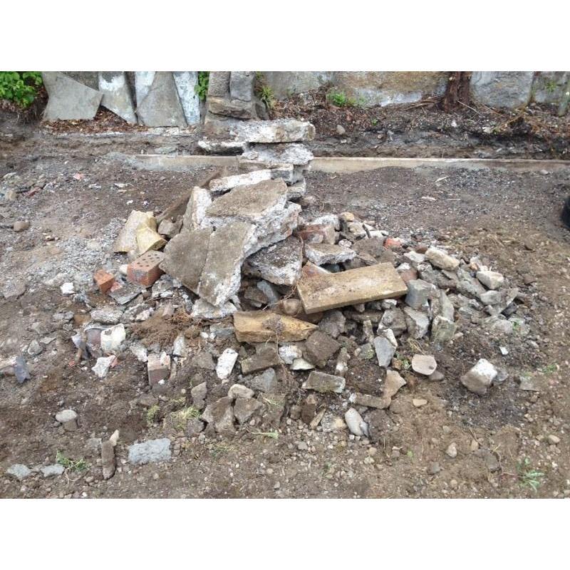 Free large piles of rubble