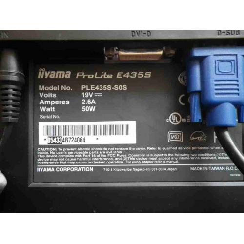 IIYAMA Prolite E435S 17" LCD Computer PC Monitor