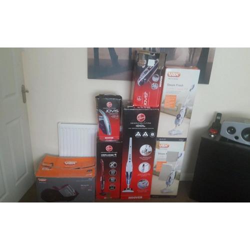 steam cleaners and hoovers
