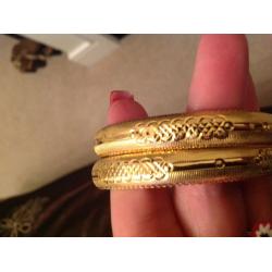 Pair Of Gold Bangles