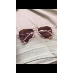 Rayban aviator brown