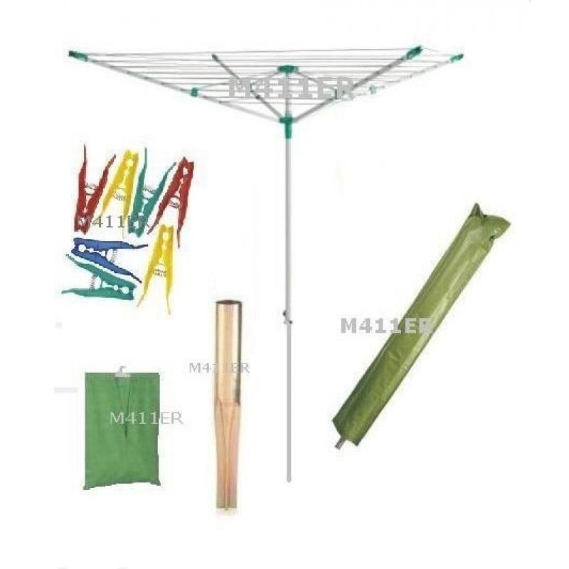 45m Rotary Clothes Airer Dryer + pegs/ peg bag +cover