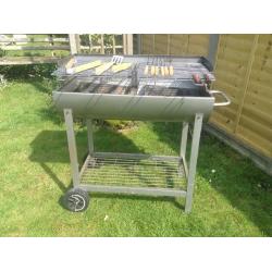 Oil drum bbq