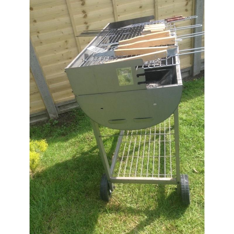 Oil drum bbq